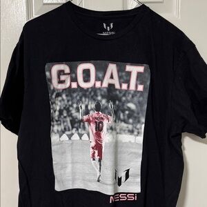 MESSI Black Graphic Tee - Short Sleeve